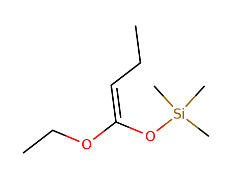 Molecular Structure of 72653-56-6 (Silane, [[(1Z)-1-ethoxy-1-butenyl]oxy]trimethyl-)