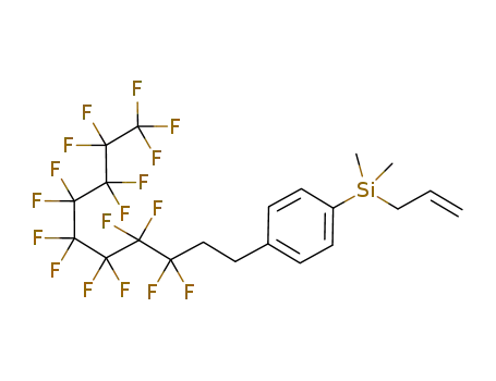 allyl(4-(3,3,4,4,5,5,6,6,7,7,8,8,9,9,10,10,10-heptadecafluorodecyl)phenyl)dimethylsilane
