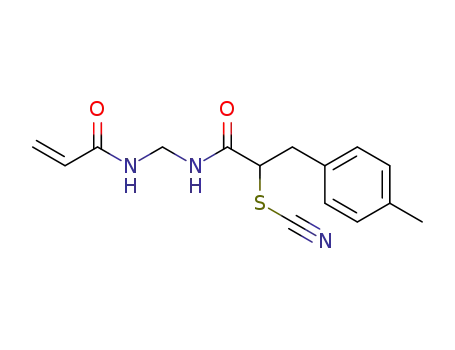 Molecular Structure of 524067-01-4 (<i>N</i>-[(2-thiocyanato-3-<i>p</i>-tolyl-propionylamino)-methyl]-acrylamide)
