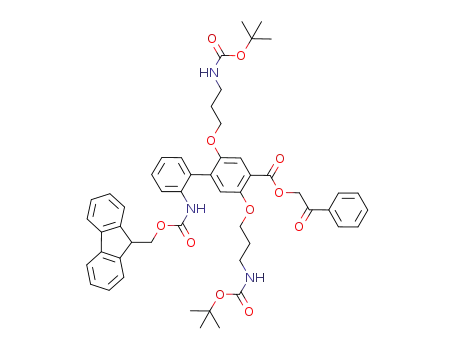 Molecular Structure of 1204528-95-9 (Fmoc-o-Abc<sub>2</sub>K(Boc)-OCH<sub>2</sub>COPh)