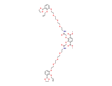 dimethyl 2,3-bis{[N-[11-[2-allyloxy-3-(4,5-dihydro-1,3-dioxol-2-yl)phenoxy]-3,6,9-trioxaundecyl]carbamoyl]methoxy}terephthalate