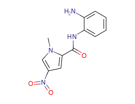 Molecular Structure of 682748-53-4 (1H-Pyrrole-2-carboxamide,N-(2-aminophenyl)-1-methyl-4-nitro-(9CI))