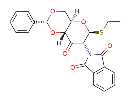 ethyl 4,6-O-benzylidene-2-deoxy-2-phthalimido-1-thio-β-D-glucopyran-3-ulose