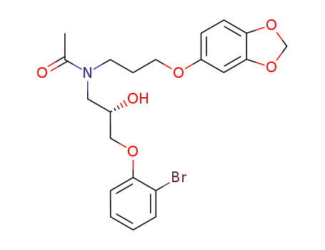 (S)-N-[3-(benzo[1,3]dioxol-5-yloxy)-propyl]-N-[3-(2-bromo-phenoxy)-2-hydroxy-propyl]-acetamide