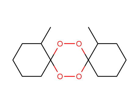 Molecular Structure of 56098-09-0 (7,8,15,16-Tetraoxadispiro[5.2.5.2]hexadecane, 1,10-dimethyl-)