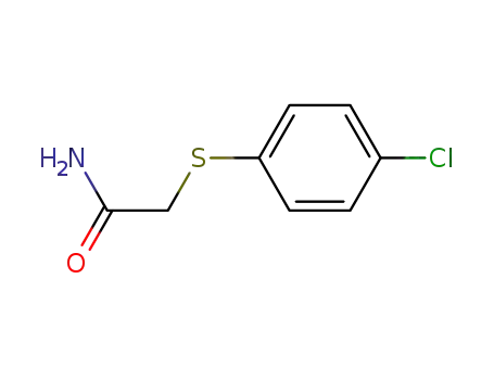 Molecular Structure of 30893-65-3 (ALPHA-(P-CHLOROPHENYLTHIO)ACETAMIDE)
