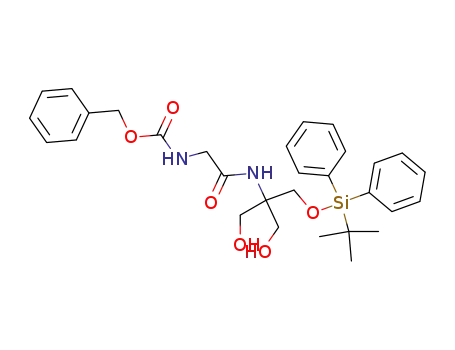 Molecular Structure of 512168-90-0 (N-[1,1-bis(hydroxymethyl)-2-(t-butyldiphenylsilyloxymethyl)ethyl]-N<sup>α</sup>-(benzyloxycarbonyl)glycinamide)