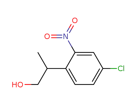 Molecular Structure of 244140-69-0 (2-(4-chloro-2-nitrophenyl)propan-1-ol)