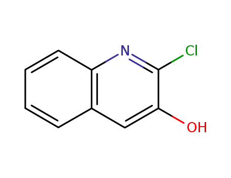 Molecular Structure of 128676-94-8 (2-CHLOROQUINOLIN-3-OL)
