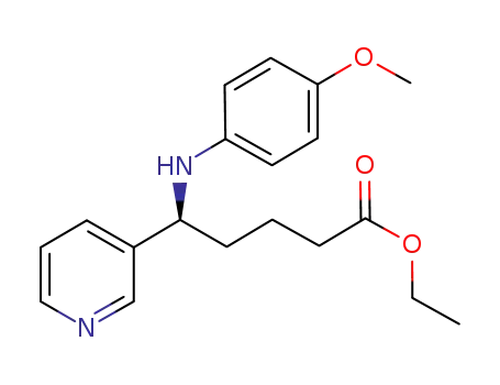 ethyl (5S)-5-(4-methoxyphenylamino)-5-(pyridin-3-yl)pentanoate