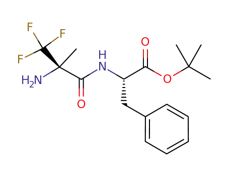 Molecular Structure of 1202059-66-2 ((R)-α-Tfm-Ala-L-Phe-OtBu)