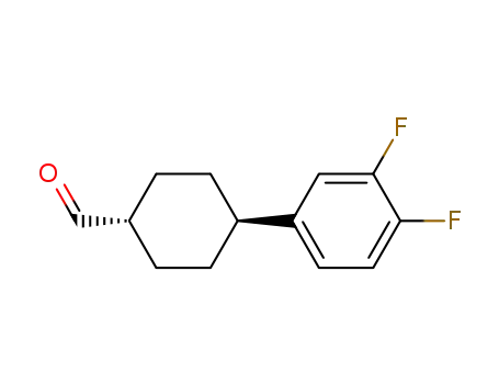 Molecular Structure of 135862-43-0 (Cyclohexanecarboxaldehyde, 4-(3,4-difluorophenyl)-, trans-)