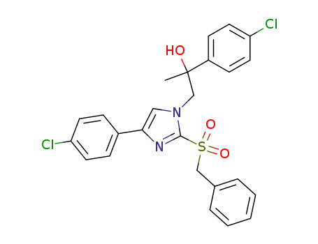 2-(4-chloro-phenyl)-1-[4-(4-chloro-phenyl)-2-phenylmethanesulfonyl-imidazol-1-yl]-propan-2-ol