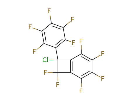 7-chloro-2,3,4,5,8,8-hexafluoro-7-pentafluorophenyl-bicyclo[4.2.0]octa-1<sup>(6)</sup>,2,4-triene