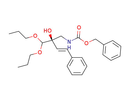 Carbamic acid,
[(2R,3E)-2-(dipropoxymethyl)-2-hydroxy-4-phenyl-3-butenyl]-,
phenylmethyl ester