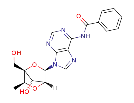 (1R,3R,4R,6S,7S)-3-(6-N-benzoyladenin-9-yl)-7-hydroxy-1-hydroxymethyl-6-methyl-2,5-dioxabicyclo[2.2.1]heptane