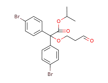 isopropyl 2-(2-formylethoxy)-2,2-bis(4-bromophenyl)acetate