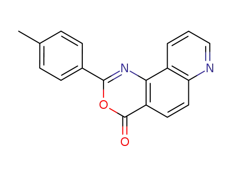 4H-Pyrido[2,3-h]-3,1-benzoxazin-4-one, 2-(4-methylphenyl)-
