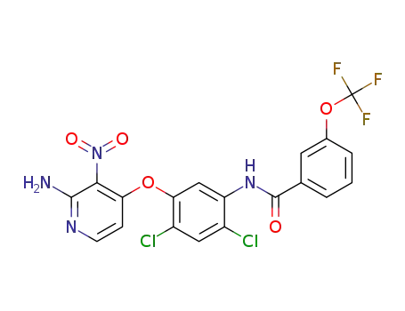 N-(5-(2-amino-3-nitropyridin-4-yloxy)-2,4-dichlorophenyl)-3-(trifluoromethoxy)benzamide