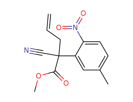 2-cyano-2-(5-methyl-2-nitro-phenyl)-pent-4-enoic acid methyl ester