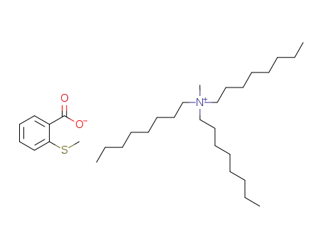 Molecular Structure of 1092451-42-7 (tricaprylmethylammonium 2-(methylthio)benzoate)