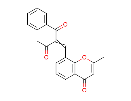 Molecular Structure of 921588-45-6 (1,3-Butanedione,
2-[(2-methyl-4-oxo-4H-1-benzopyran-8-yl)methylene]-1-phenyl-)