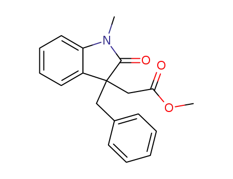 methyl 2-(1-methyl-3-benzyl-2-oxo-2,3-dihydro-1H-indol-3-yl)acetate