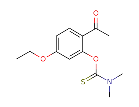 Molecular Structure of 1239890-34-6 (O-2-acetyl-5-ethoxyphenyl N,N-dimethylcarbamothioate)