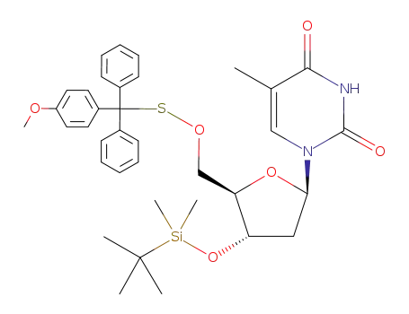 5'-O-(4-monomethoxytrithylthio)-3'-O-tert-butyldimethylsilylthymidine