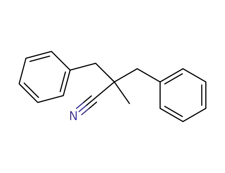 2-benzyl-2-methyl-3-phenylpropanenitrile