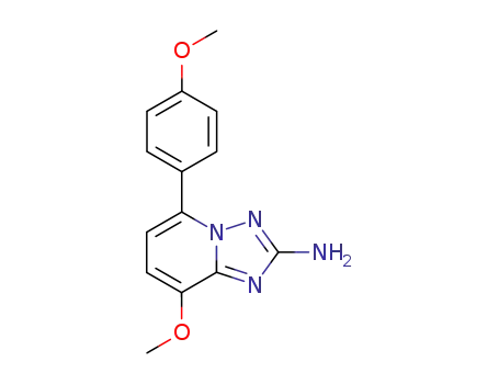 8-methoxy-5-(4-methoxy-phenyl)-[1,2,4]triazolo[1,5-<i>a</i>]pyridin-2-ylamine