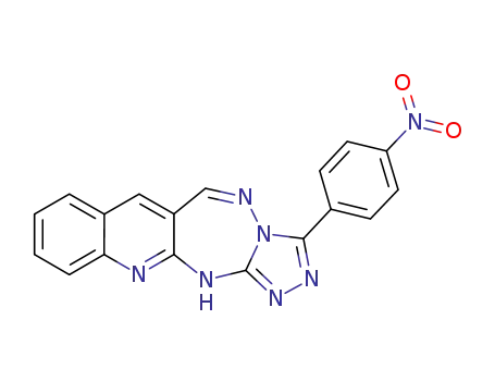 Molecular Structure of 1236182-54-9 (3-(4'-nitrophenyl)-5H,13aH-quinolino[3,2-f][1,2,4]triazolo[4,3-b][1,2,4]triazepine)