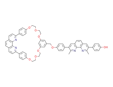 C<sub>12</sub>H<sub>6</sub>N<sub>2</sub>(C<sub>6</sub>H<sub>4</sub>(OCH<sub>2</sub>CH<sub>2</sub>)2O)2C<sub>6</sub>H<sub>3</sub>CH<sub>2</sub>OC<sub>6</sub>H<sub>4</sub>C<sub>12</sub>H<sub>4</sub>N<sub>2</sub>(CH<sub>3</sub>)2C<sub>6</sub>H<sub>4</sub>OH