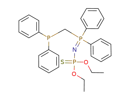 Ph<sub>2</sub>PCH<sub>2</sub>P{=NP(=S)(OEt)<sub>2</sub>}Ph<sub>2</sub>