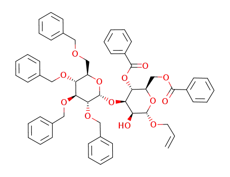 allyl 2,3,4,6-tetra-O-benzyl-α-D-glucopyranosyl-(1->3)-4,6-di-O-benzoyl-α-D-mannopyranoside