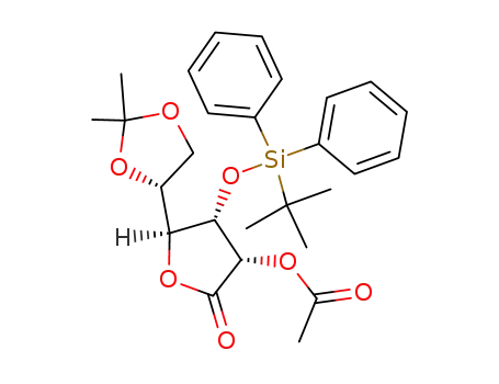 3-O-[(1,1-dimethylethyl)diphenylsilyl]-5,6-O-(1-methylethylidene)-D-talonic acid γ-lactone 2-acetate