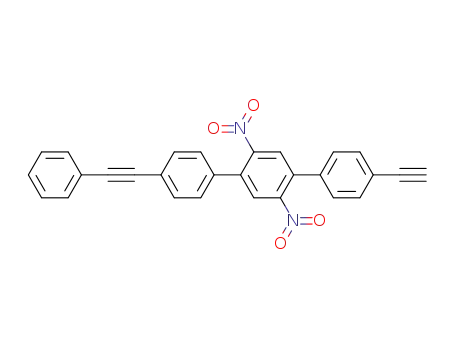 Molecular Structure of 664330-21-6 (1,1':4',1''-Terphenyl, 4-ethynyl-2',5'-dinitro-4''-(phenylethynyl)-)