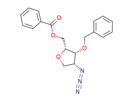 (2R,3R,4R)-4-azido-2-[(benzoyloxy)methyl]-3-(benzyloxy)tetrahydrofuran
