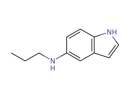Molecular Structure of 1042539-24-1 (N-propyl-1H-indol-5-amine)