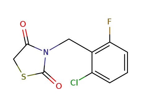 3-(2-chloro-6-fluorobenzyl)-1,3-thiazolidine-2,4-dione