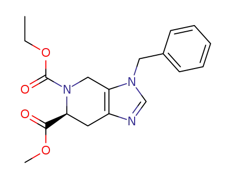 methyl (6S)-3-benzyl-5-ethyloxycarbonyl-4,5,6,7-tetrahydro-3H-imidazo[4,5-c]pyridin-6-carboxylate