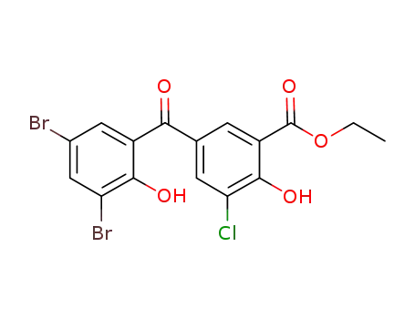 ethyl 3-chloro-5-(3,5-dibromo-2-hydroxybenzoyl)-2-hydroxybenzoate