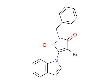 1H-Pyrrole-2,5-dione, 3-bromo-4-(1H-indol-1-yl)-1-(phenylmethyl)-