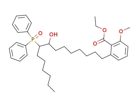 ethyl 6-(8'-hydroxy-9'diphenylphosphinopentadecyl)-2-methoxybenzoate