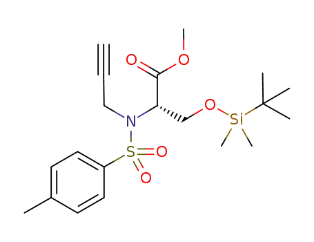 methyl (S)-3-(tert-butyldimethylsilyloxy)-2-{N-(prop-2-ynyl)-4-toluenesulfonamido}propanoate