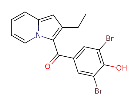 Methanone, (3,5-dibromo-4-hydroxyphenyl)(2-ethyl-3-indolizinyl)-