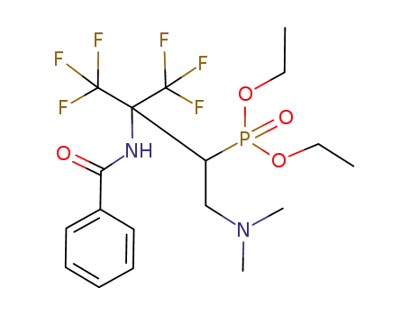 2-benzoylamino-1-dimethylaminomethyl-3,3,3-trifluoro-2-trifluoromethyl-propyl-phosphonic acid diethyl ester