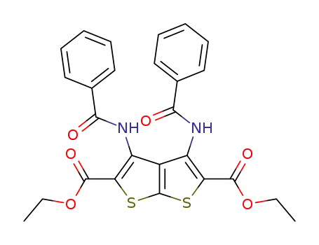 3,4-dibenzoylamino-2,5-dicarbethoxythieno(2,3-b)thiophene