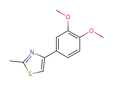 Molecular Structure of 256950-42-2 (4-(3,4-dimethoxyphenyl)-2-methylthiazole)