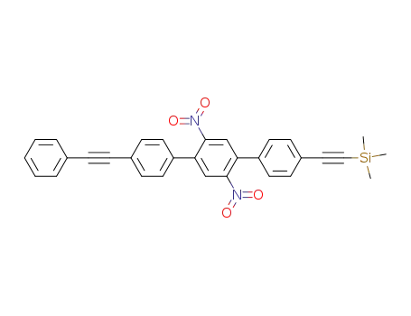 (2',5'-dinitro-4-phenylethynyl-[1,1';4',1'']terphenyl-4''-ylethynyl)-trimethyl-silane